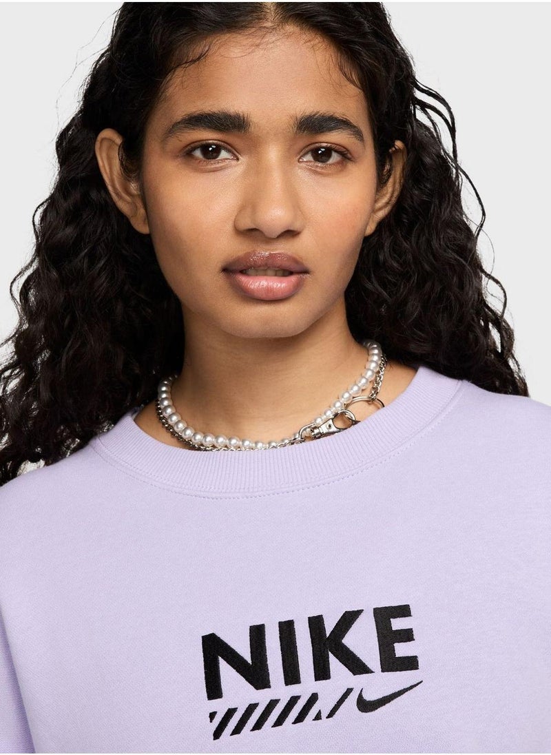 Nike Nsw Fleece Oversized Sweatshirts - Image 3