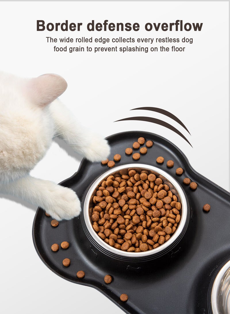 URbazaar Stainless Steel Pet Bowl, Non Slip Cat Bowl, Elevated Dog bowl, Cat Food Bowl, Cat Bowl Food and Water, Cats Accessories, Pet Bowl, Cat Plate, Dog Food Bowl, Dog accessories - Image 4