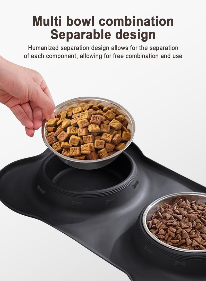 URbazaar Stainless Steel Pet Bowl, Non Slip Cat Bowl, Elevated Dog bowl, Cat Food Bowl, Cat Bowl Food and Water, Cats Accessories, Pet Bowl, Cat Plate, Dog Food Bowl, Dog accessories - Image 3