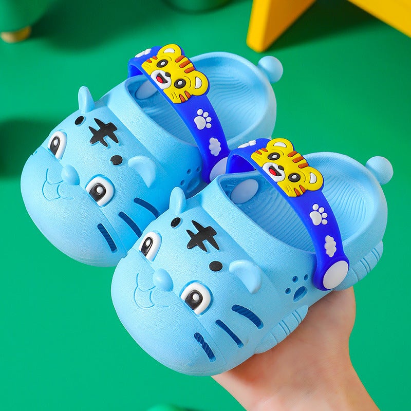 2023 New Kids Tiger Summer Clogs Light Blue 