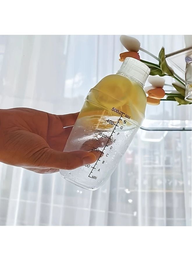 500ML Hand Shake Shaker Cup Manual Cocktail Mixer Homemade Milk Tea Set Lemon Tea Tools - Image 1