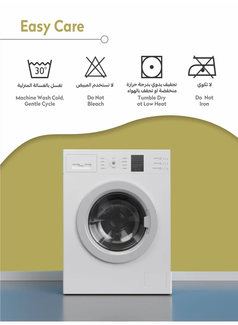 دوناتيلا طقم مفرش سرير 4 قطع مقاس مفرد ونص يناسب سرير 120×200 , تصميم مشجر انيق , مايكروفايبر فائق النعومة , يناسب جميع الفصول