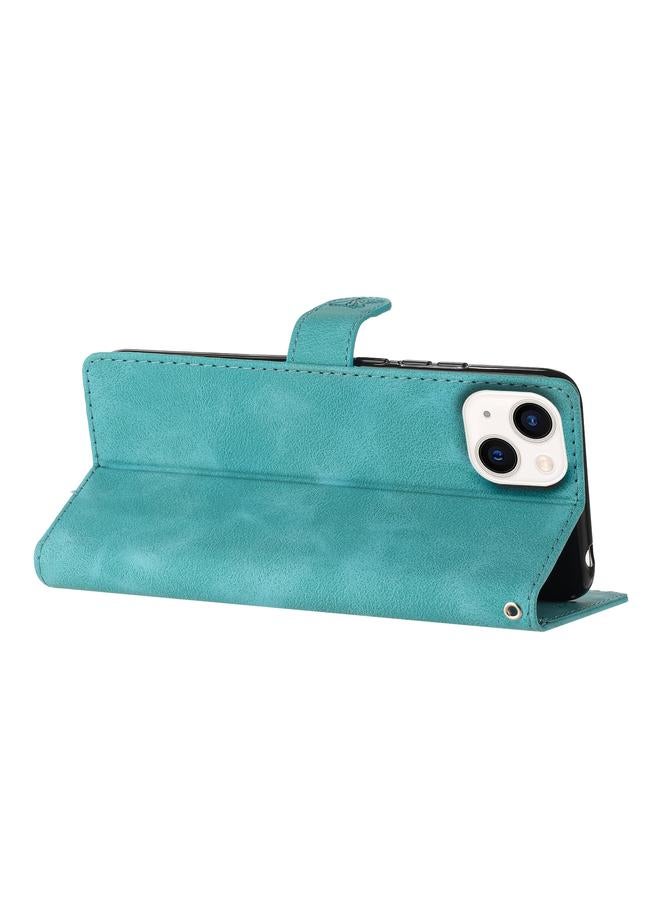 اس-توب جراب هاتف جلدي بنقشة زهور وفراشات لهاتف iPhone 14 Plus - Image 5