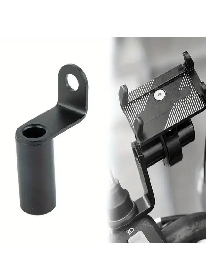 Black Aluminum Universal Motorcycle Bicycle Phone Holder Handlebar Mount - Image 1
