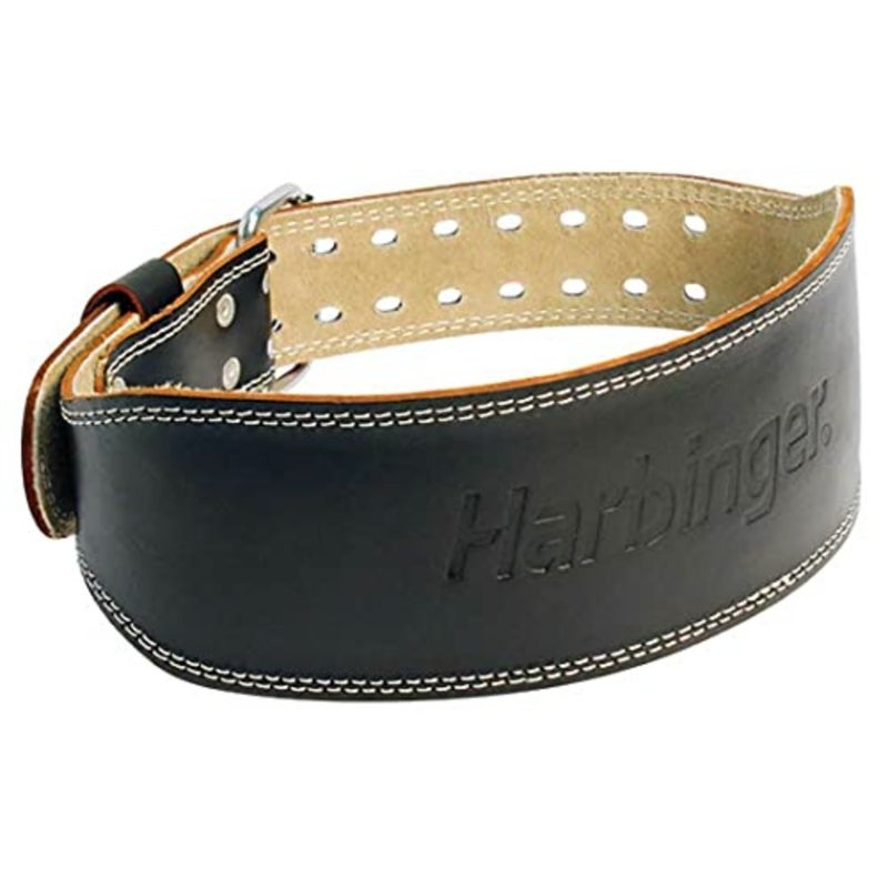 4 Padded Leather Belt for Everyday Wear, Genuine Leather, Black, Comfortable Cushioned Design - Image 1