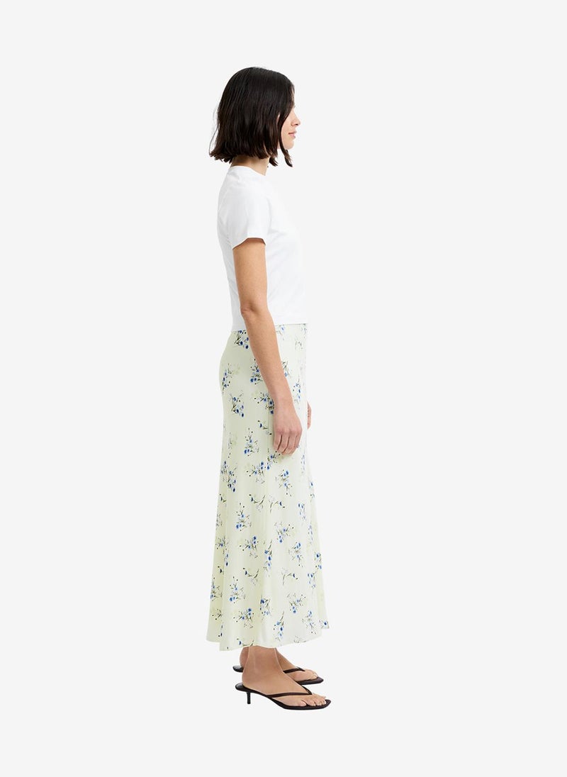 French Connection Women's Cucumber Crush Harper Fleur Bias Midi Skirt - Image 2