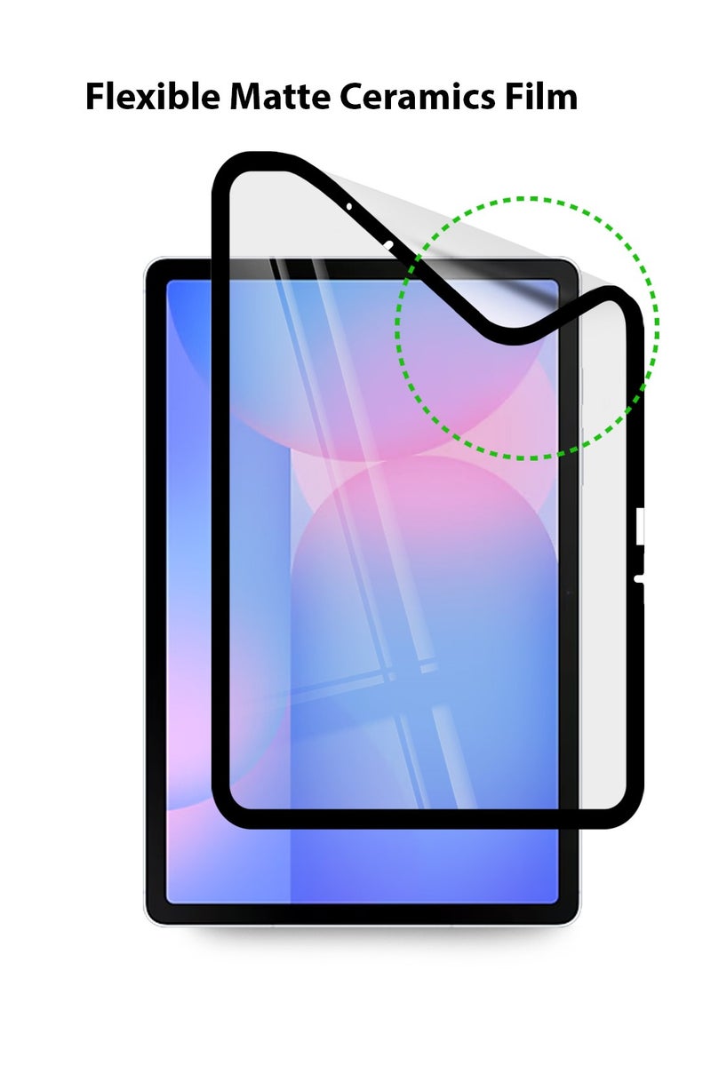Techie 9D Matte Ceramic Film Screen Protector For Galaxy Tab S10 FE 2025/ Tab S9 FE 10.9"/ Tab S9 2023/ Tab S8 2022/ Tab S7 2020 11" - Premium Anti-Fingerprint Shield, Smooth Touch, Bubble-Free Installation  - Image 4