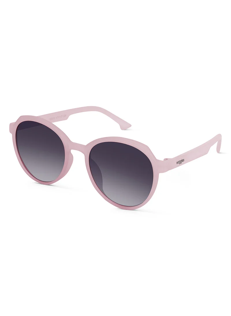 Woggles Solarity Light Pink Round Kids Sunglasses