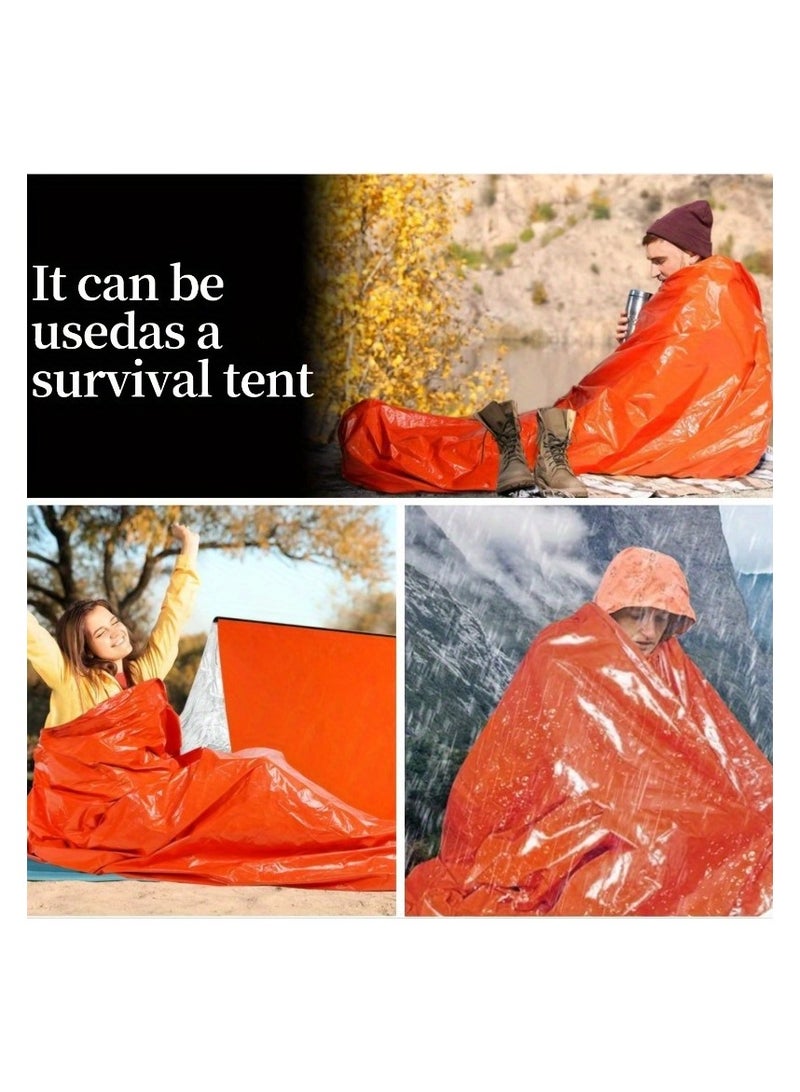 Generic Emergency Sleeping Bag, Lightweight Survival Sleeping Bags Waterproof Thermal Emergency Blanket, Bivy Sack Survival Gear for Outdoor Adventure, Camping, Hiking  - Image 5