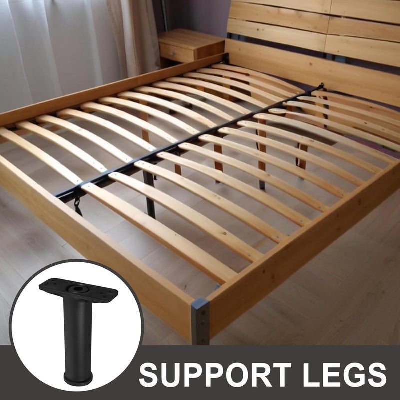 Adjustable Heavy Duty Bed Frame Legs with 15-25cm Telescopic Extension, Furniture Support Feet with Screws and Eva Pads, 4pcs Bed Frame Riser Replacement for Sofa and Table - Image 3