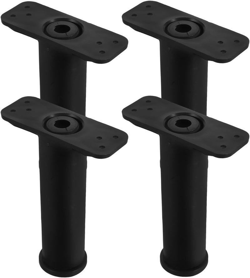 Adjustable Heavy Duty Bed Frame Legs with 15-25cm Telescopic Extension, Furniture Support Feet with Screws and Eva Pads, 4pcs Bed Frame Riser Replacement for Sofa and Table - Image 1
