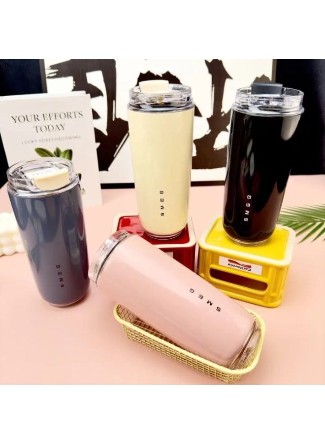 Smeg Travel Coffee Mug, 420ml Insulated Beverage Cup With Leakproof Lid, Long Lasting Coffee Tumbler With Lid, Travel Coffee Thermos - Image 3