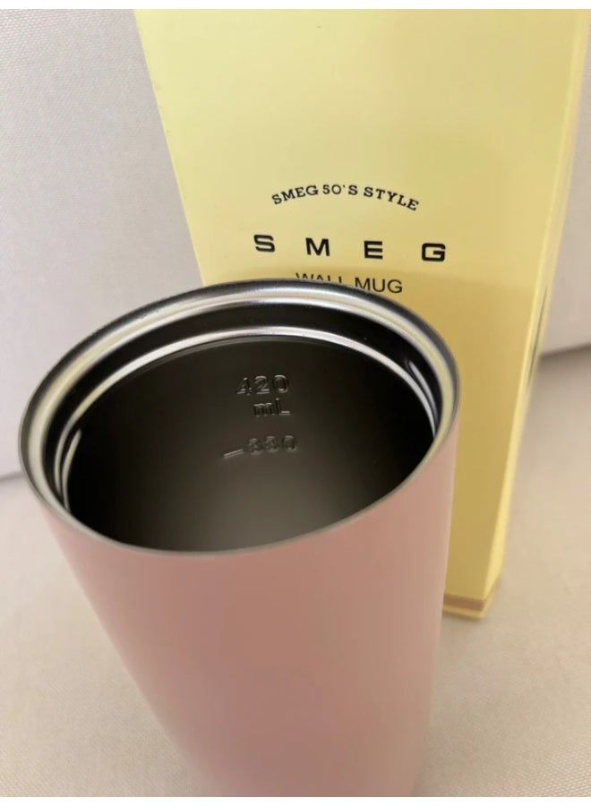 Smeg Travel Coffee Mug, 420ml Insulated Beverage Cup With Leakproof Lid, Long Lasting Coffee Tumbler With Lid, Travel Coffee Thermos - Image 4