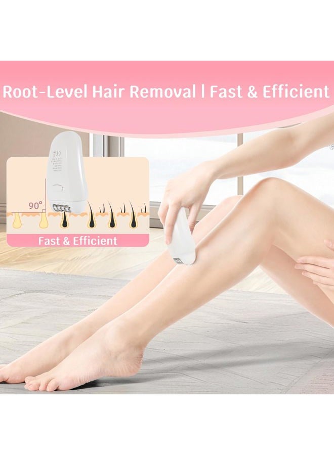 YHC Epilator for Women – Cordless 2-in-1 Hair Removal with 32 Tweezers, Rechargeable Electric Shaver for Legs, Arms & Body - Image 5
