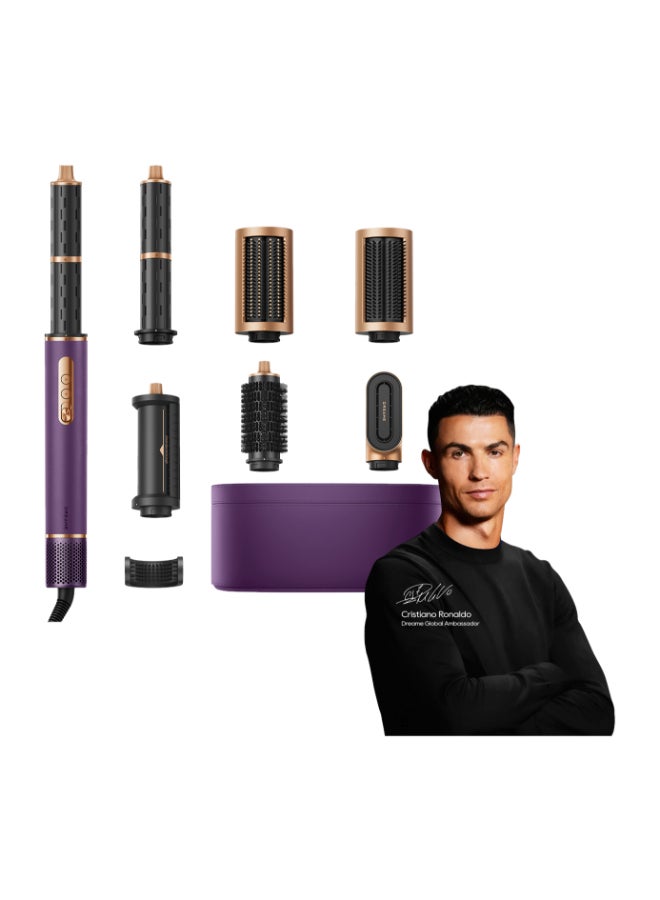 Dreame AirStyle Pro Purple, 7-in-1 Hair Styler& High Speed Dryer, Magnetic Attachments for Curling, Smoothing, Volumizing, Fast Drying, Frizz Control, Cool Shot, Luxury Leather Package, 2 years warranty - Image 1