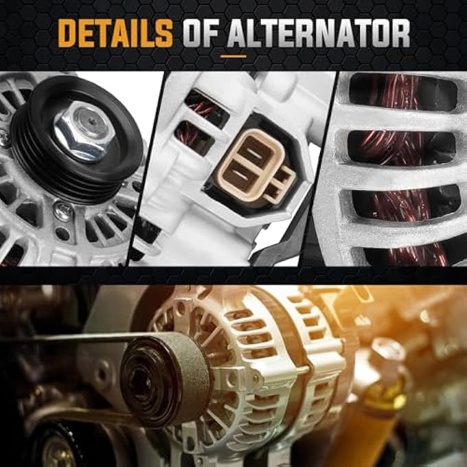 ILONPA Alternator Replacement Compatible with 1999 2000 2001 2002 2003 Mazda Protege Replace AMT0107, A2TB0191, FP34-18-300A, ALT-3071B, 400-48113 - Image 3