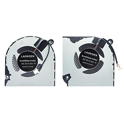 LAOKOEN New Replacement Cooling Fans for Acer Nitro 5 AN515-54 AN515-43 N18C3 AN515-54-599H AN515-54-5695 AN517-51 Nitro 7 AN715-51 AN715-51-73BU AN715-51-796C AN715-51-7427 A715-74G N19C5 Laptop - Image 1
