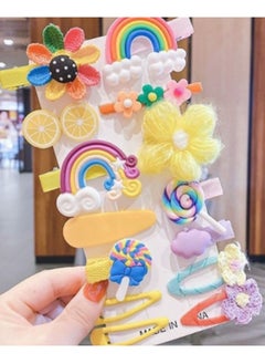 Mordely 14 PCS Cute Hair Clips Fashion Girls Hair Accessories Lovely Animal Fruits Printed Pattern Barrettes Non-slip Metal Snap Hair Pins Cartoon Design Hairpins Hair Barrettes Set for Girls Kids Headdress  - Image 1