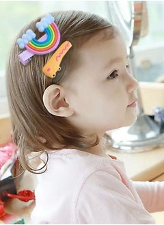 Mordely 14 PCS Cute Hair Clips Fashion Girls Hair Accessories Lovely Animal Fruits Printed Pattern Barrettes Non-slip Metal Snap Hair Pins Cartoon Design Hairpins Hair Barrettes Set for Girls Kids Headdress  - Image 5