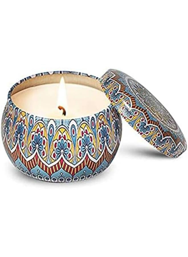 Romantic Scented Candle In Ornate Decorative Containers (4Pieces) (Multi Color)  - Image 3