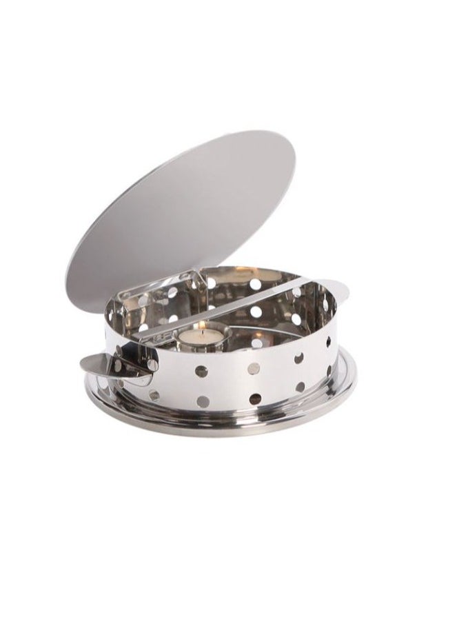 Unico Round Plate Warmer Ø23.5cm x H7.5cm – Candle Heated 