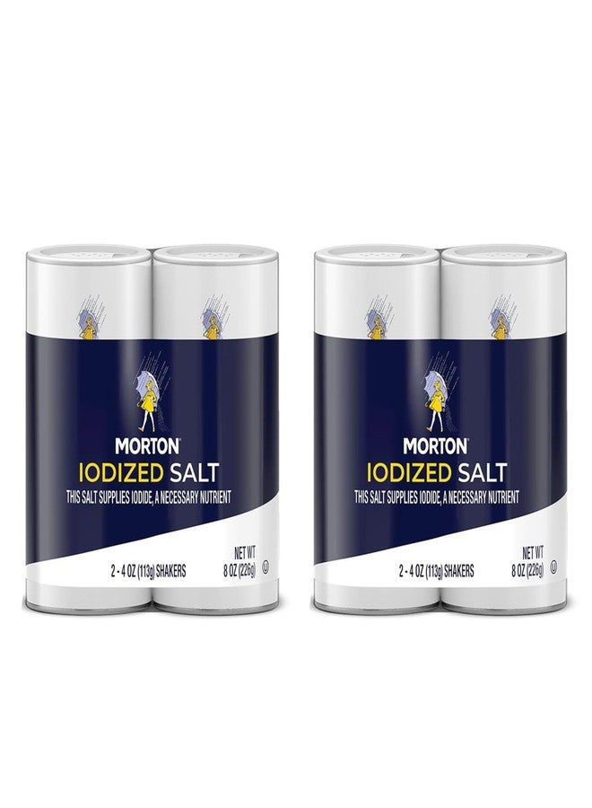 Morton Iodized Salt Shaker, 8oz, 2 Pack of 2 Shakers