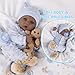 Milidool Black Reborn Baby Dolls Boy 18 Inch Lifelike Black Silicone Baby Dolls That Look Real African American Newborn Boy Dolls Realistic Baby Doll with Bear Clothes Gift Set for Ages 3 - Image 4