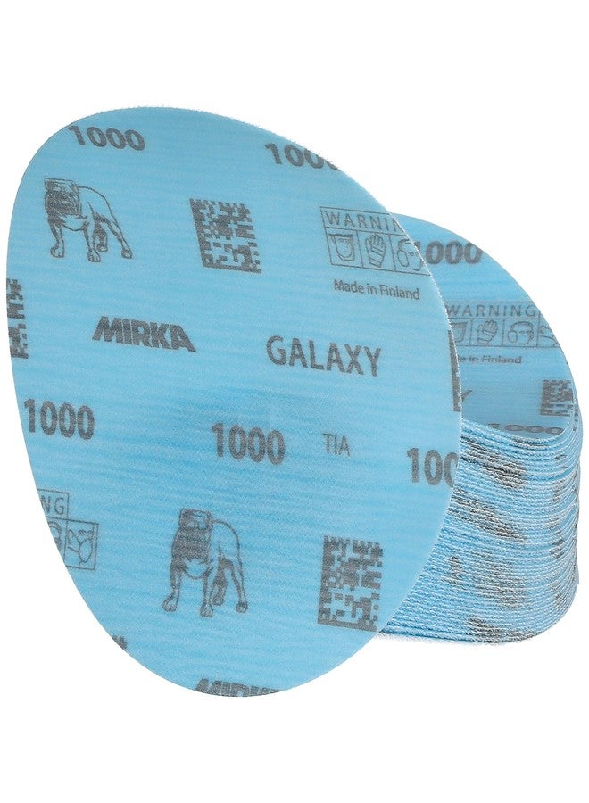 Mirka GalaxySandpaper 5 inch (125mm) - Grit 1000, 50 Discs/Pack - Hook & Loop - Premium Abrasive for Epoxy Resin, Wood, Metal - Non-Clogging, Self-Sharpening Technology - Ideal for Power Sanders - Image 5