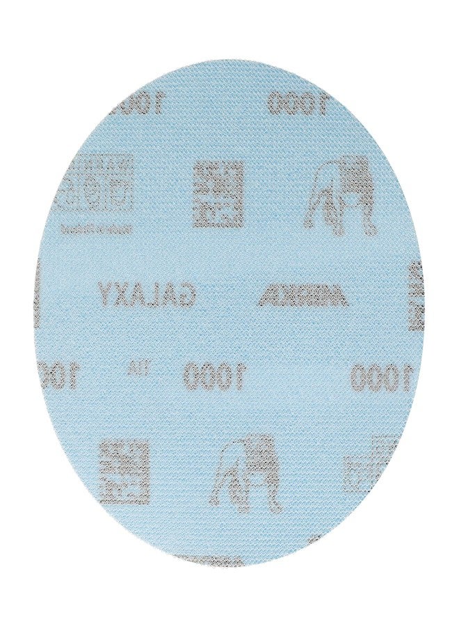Mirka GalaxySandpaper 5 inch (125mm) - Grit 1000, 50 Discs/Pack - Hook & Loop - Premium Abrasive for Epoxy Resin, Wood, Metal - Non-Clogging, Self-Sharpening Technology - Ideal for Power Sanders - Image 4