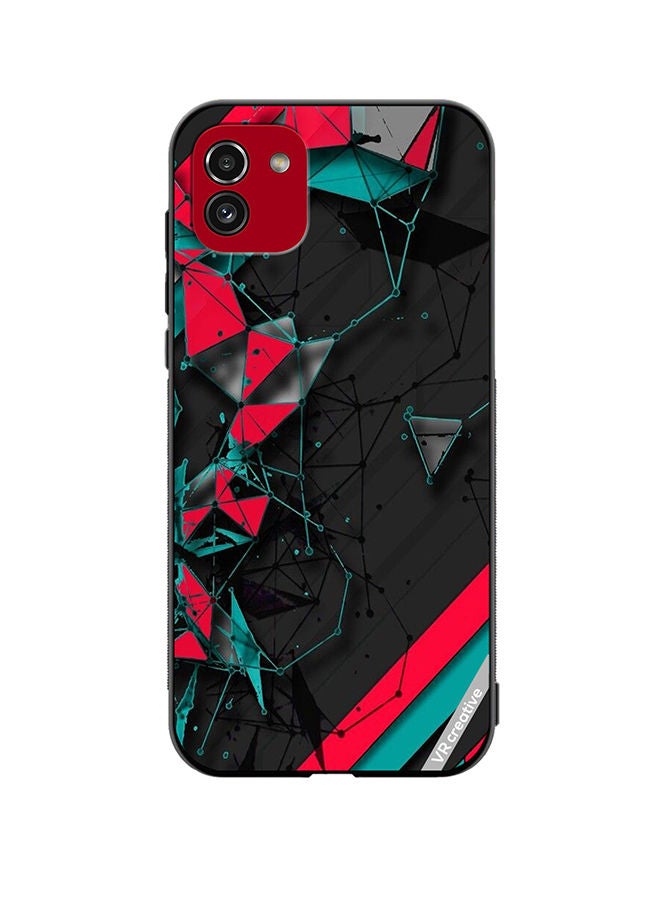 VR CREATIVE Protective Case Cover For Samsung Galaxy A03 Tech Pattern Design Multicolour - Image 1