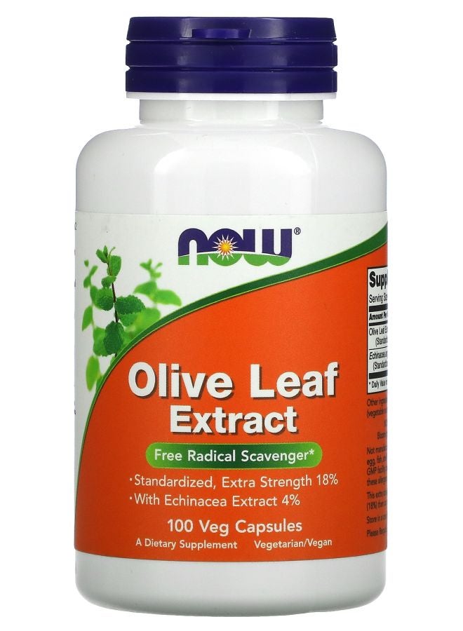 now Olive Leaf Extract 100 Veg Capsules - Image 1