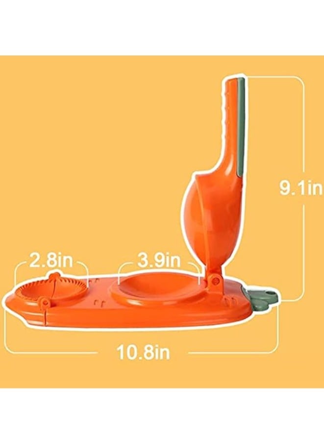 2 in 1 Dumpling Maker Machine, Dumpling Skin Artifact DIY Dumpling Maker, Dumpling Skin Maker Dumpling Moulds, Manual Artifact for Pressing Dumpling Skin Wrapper