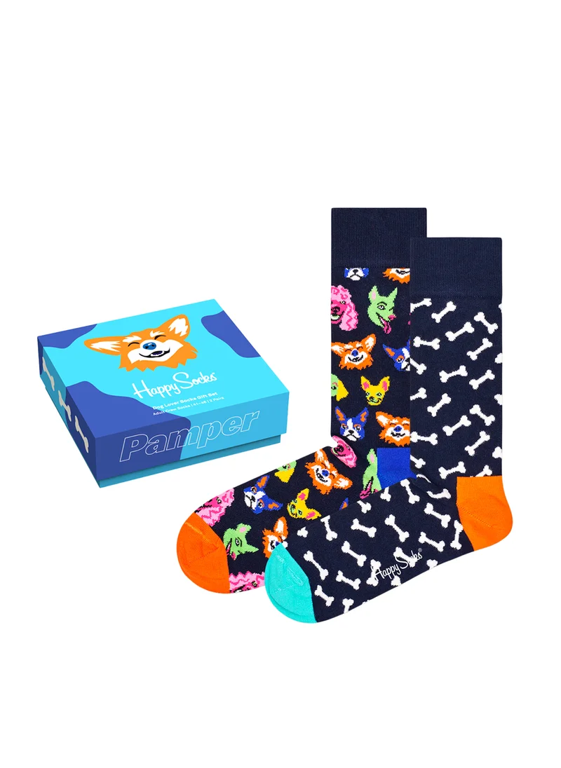 هابي سوكس 2-PACK DOG LOVER GIFT SET