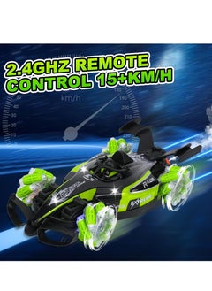 LIVVY High-Speed 1:12 Scale RC Stunt Car (سيارة تحكم عن بعد) for Kids & Adults – 4WD Drift Remote Control Car (سيارة ريموت كنترول) with 360° Rotation (دوران 360 درجة), Spray (رذاذ), Lights (أضواء) & Music (موسيقى) | Rechargeable Off-Road RC Car (سيارة سباق كهربائية) for Boys (أولاد), Girls (بنات) & Beginners (مبتدئين)  - Image 3