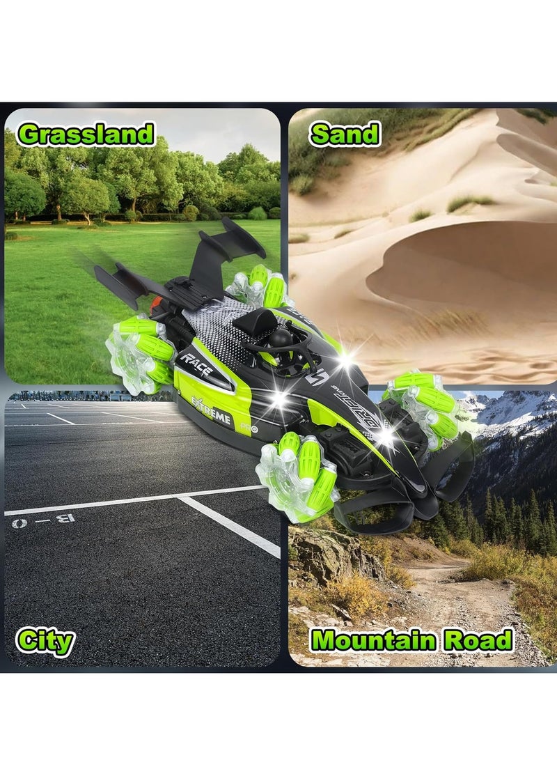 ليفي سيارة حيلة RC عالية السرعة بمقياس 1:12 (سيارة تحكم عن بعد) للأطفال والكبار - سيارة تحكم عن بعد بالدفع الرباعي (سيارة ريموت كنترول) مع دوران 360 درجة (دوران 360 درجة)، رذاذ (رذاذ)، أضواء (أضواء) وموسيقى (موسيقى) | سيارة سباق كهربائية قابلة للشحن للطرق الوعرة (سيارة سباق كهربائية) للأولاد (الأولاد) والبنات (البنات) والمبتدئين (مبتدئين) - Image 5