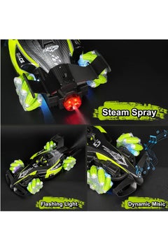 LIVVY High-Speed 1:12 Scale RC Stunt Car (سيارة تحكم عن بعد) for Kids & Adults – 4WD Drift Remote Control Car (سيارة ريموت كنترول) with 360° Rotation (دوران 360 درجة), Spray (رذاذ), Lights (أضواء) & Music (موسيقى) | Rechargeable Off-Road RC Car (سيارة سباق كهربائية) for Boys (أولاد), Girls (بنات) & Beginners (مبتدئين)  - Image 2