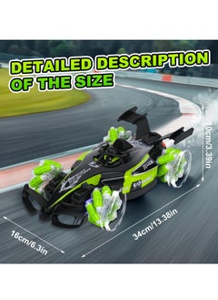 LIVVY High-Speed 1:12 Scale RC Stunt Car (سيارة تحكم عن بعد) for Kids & Adults – 4WD Drift Remote Control Car (سيارة ريموت كنترول) with 360° Rotation (دوران 360 درجة), Spray (رذاذ), Lights (أضواء) & Music (موسيقى) | Rechargeable Off-Road RC Car (سيارة سباق كهربائية) for Boys (أولاد), Girls (بنات) & Beginners (مبتدئين)  - Image 4