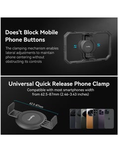 Excefore Universal Quick Release Phone Cage, Aluminium Alloy Magnetic Smartphone Video Rig Support for Apple MagSafe, Sturdy Phone Video Stabilizer Case for iPhone for Samsung for Huawei and More-4299  - Image 5