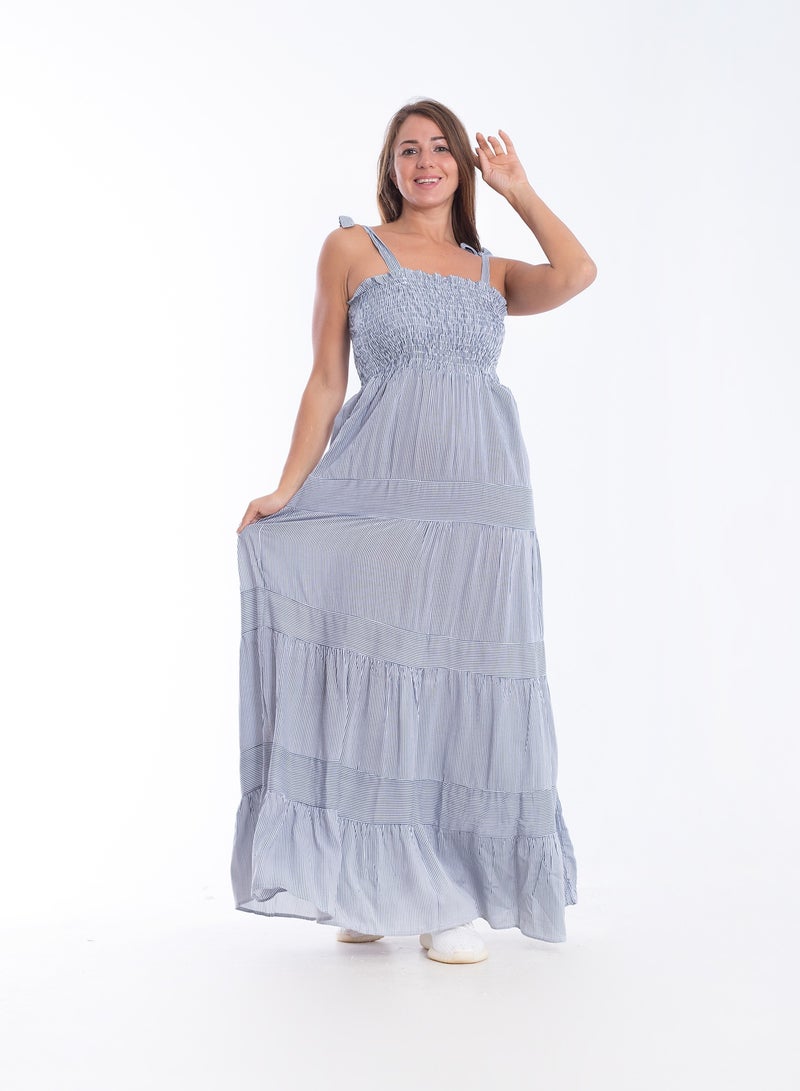 BEBO Long Striped Dress  - Image 1