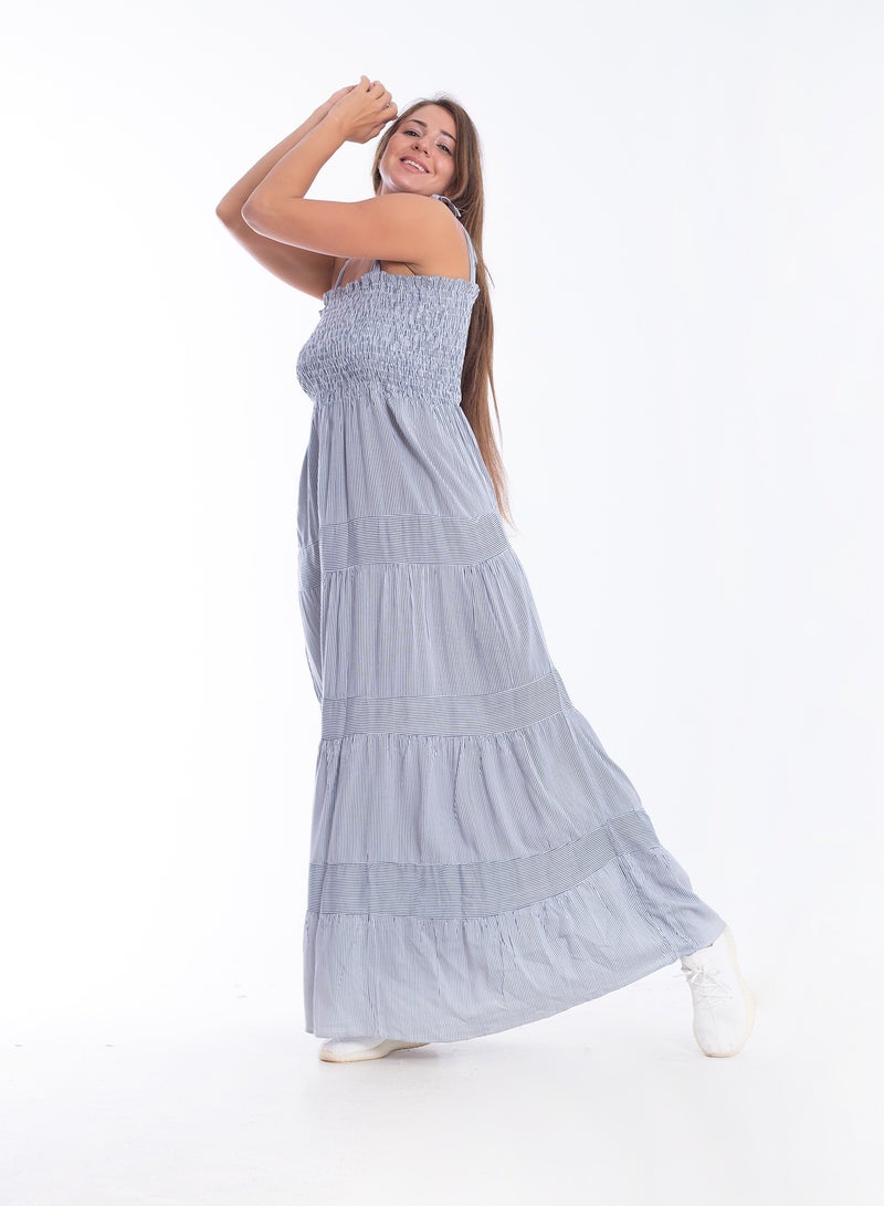 BEBO Long Striped Dress  - Image 2