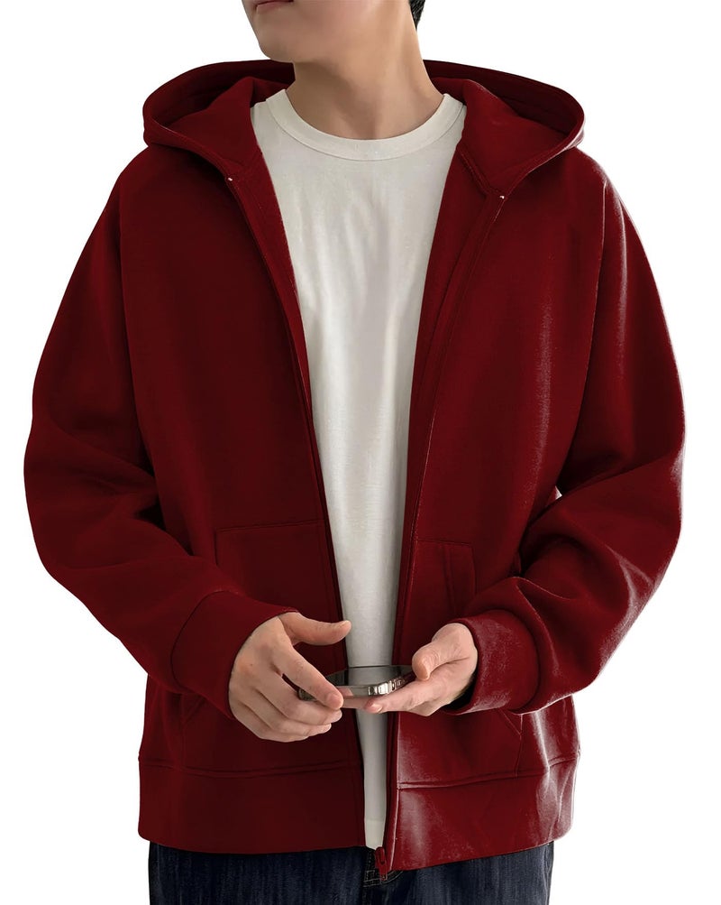 AUSK Men Jacket with hooded Neck || Mens Hoodies Sweatshirt || Hoodie Jacket for winter - Image 5