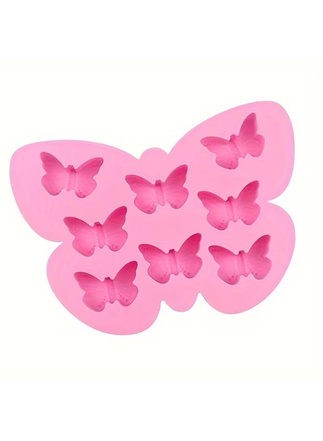 Goolsky Silicone Butterfly Ice Cube Tray Mold for Soap Making, Bath Bombs, Wax Melts, and Baking - BPA Free Kitchen Tool - Image 1