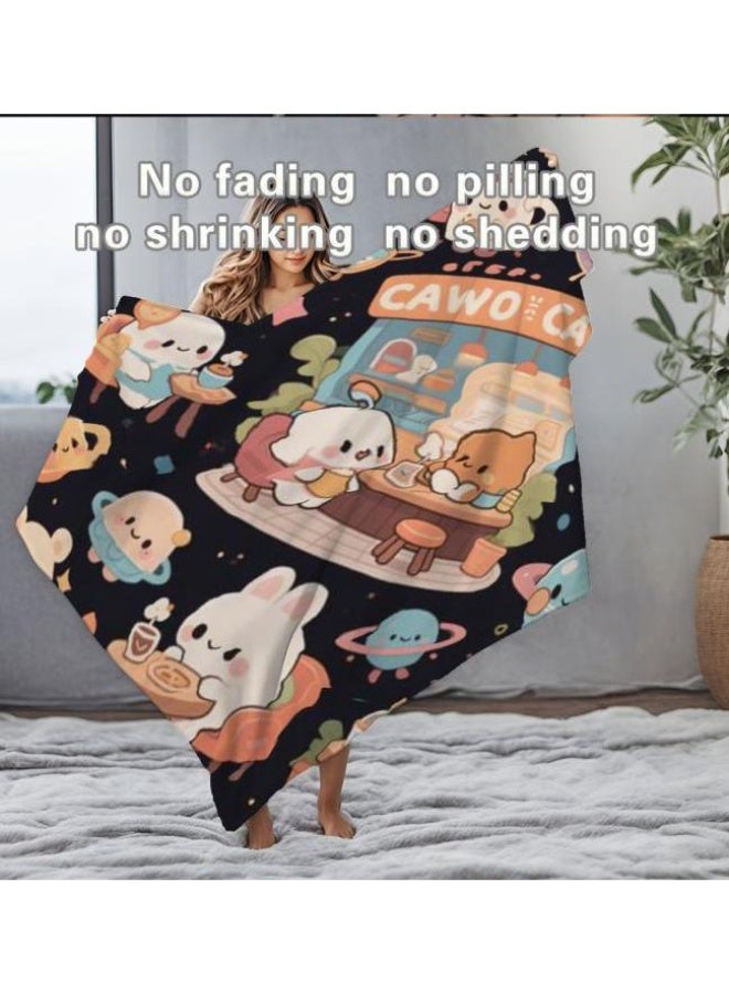 عام بطانية رقيقة من الفانيلا الكرتونية للأطفال والرضع (دافئة ومريحة، ومناسبة للنوم والألعاب) 70 سم * 100 سم - Image 5