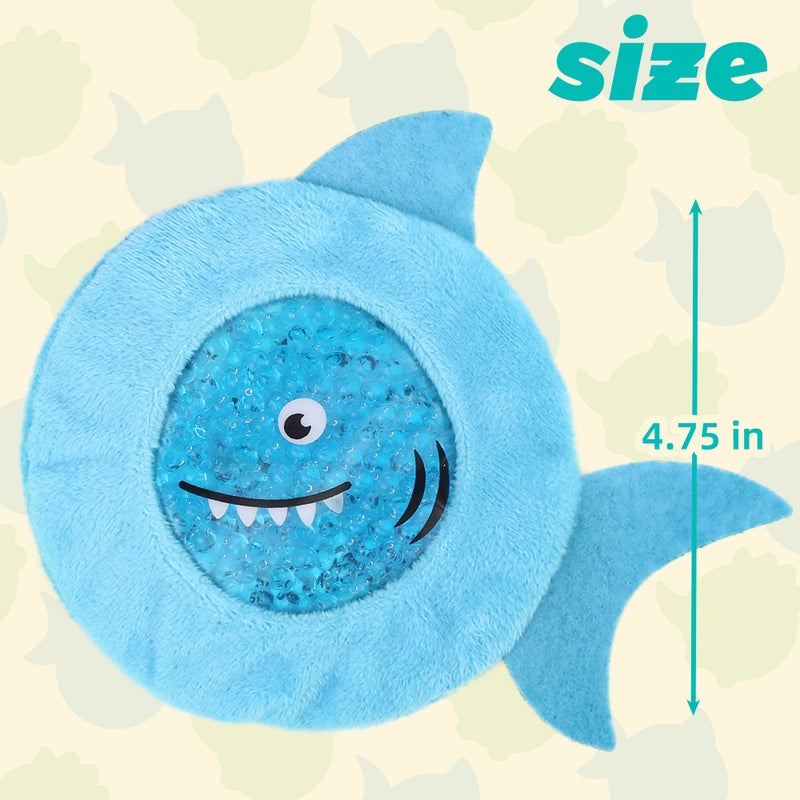 LotFancy Kids Ice Packs for Boo Boos, 3 Pack, Reusable Hot Cold Packs with Cute Plush Sleeves, Small Round Gel Beads Pads for Injuries, Headache, Fever, Wisdom Teeth, Pain Relief, 4.75â€ - Image 2