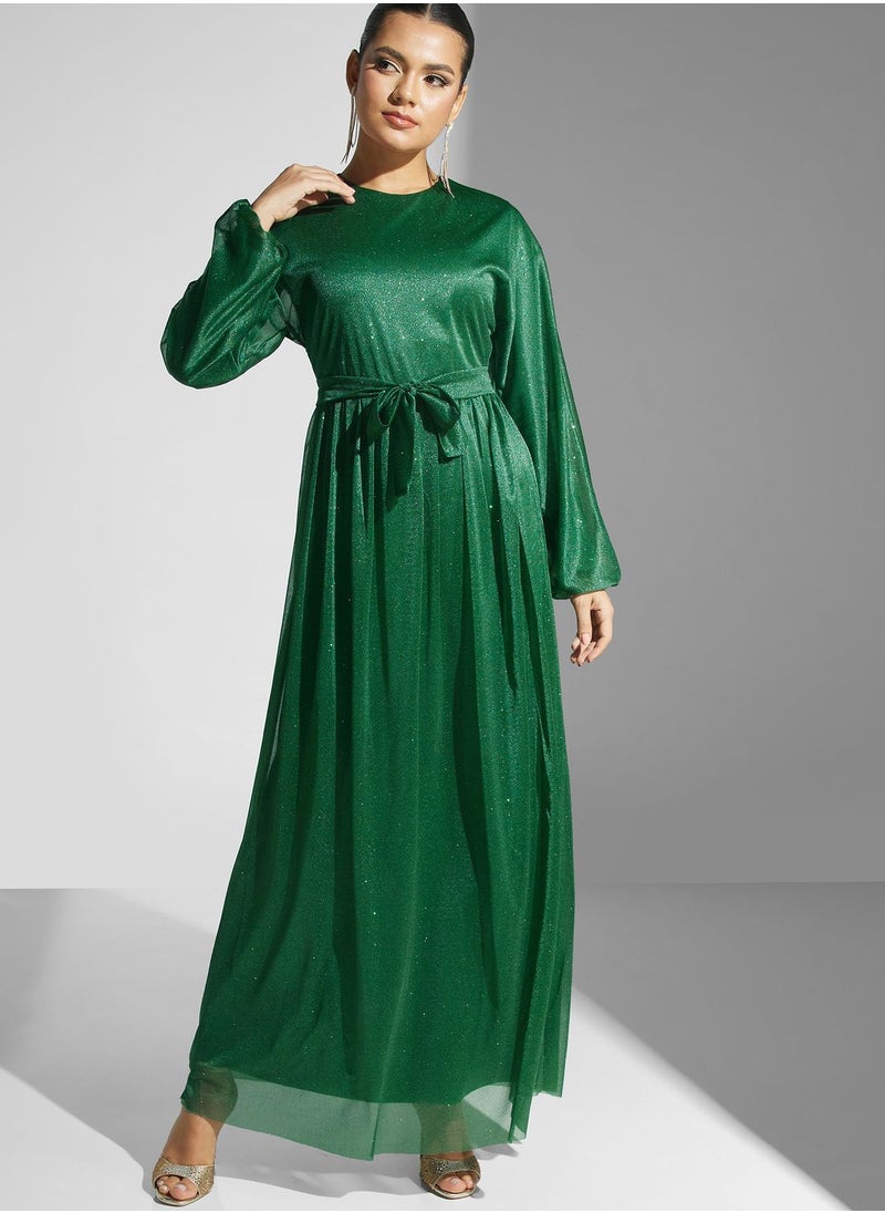 Khizana - Shimmer A-Line Dress - Image 1