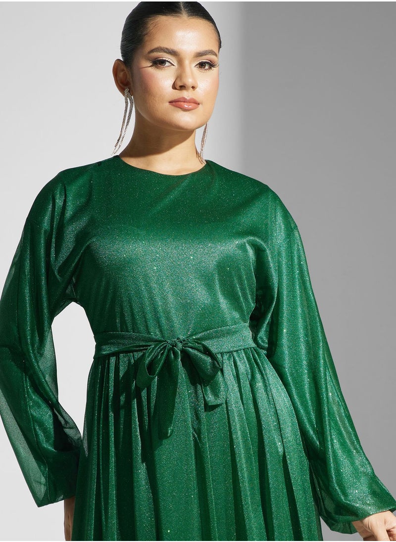 Khizana - Shimmer A-Line Dress - Image 1