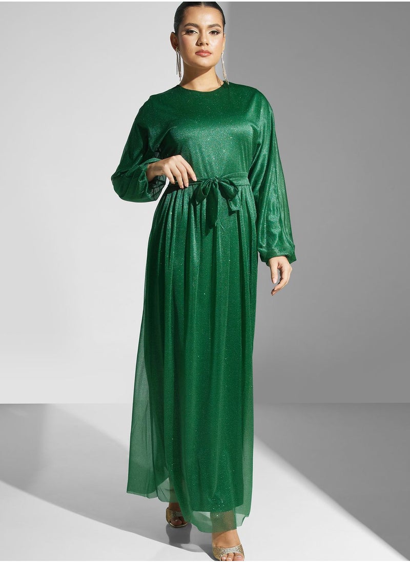 Khizana - Shimmer A-Line Dress - Image 1