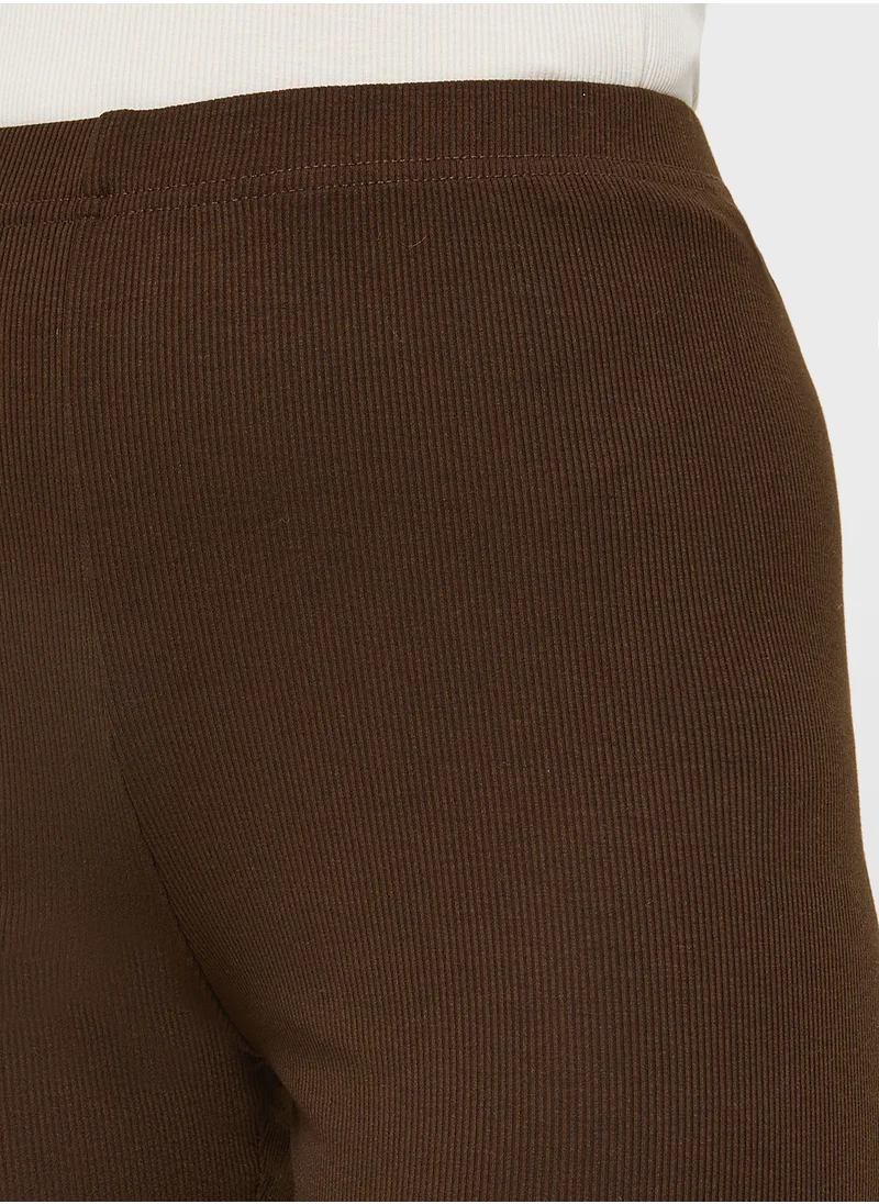 Ginger Basics Ribbed High Waist Short