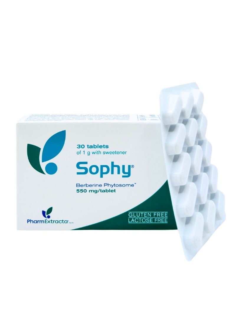 Sophy 550 mg – Berberine Phytosome® Tablets for PCOS & Metabolic Support – 30 Tablets | Gluten & Lactose Free - view 3
