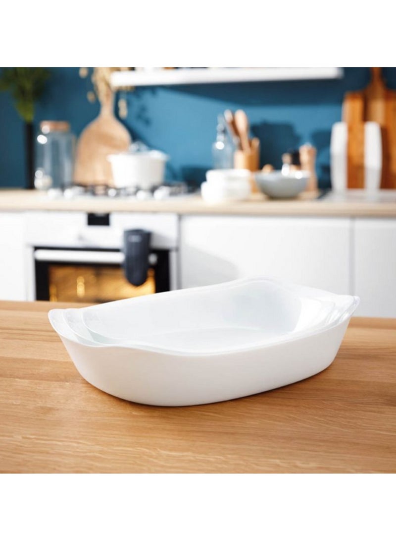 Luminarc Smart Cuisine Carine Rectangular Casserole Baking Dish White 34 x 25cm - Image 4